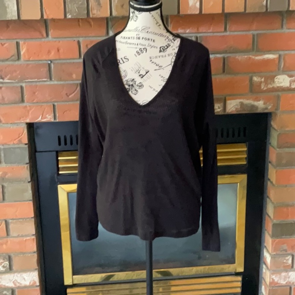 Velvet waffle top M